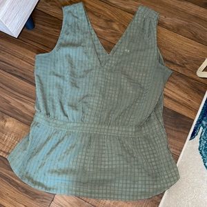 Green flowy lightweight tank top